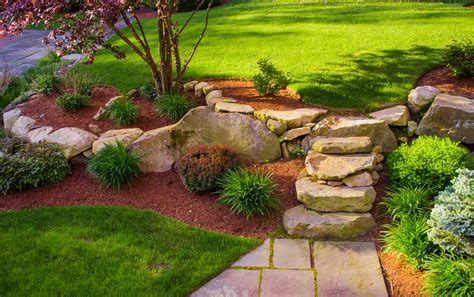 Jardines Con Piedras Flores Y Plantas Decoración Y Diseño