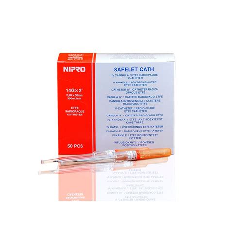 Comprar Unid Cat Ter Nipro G Color Naranja Cateteres Agujas