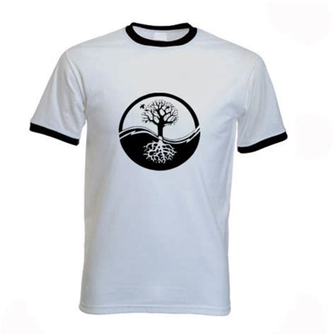 Yin Yang Tree Of Life Mens T Shirt Etsy