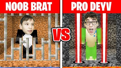 Noob Vs Pro Wi Zienie Dla Brata W Minecraft Youtube