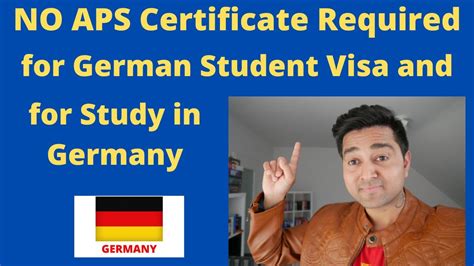 APS CERTIFICATE Not Required For GERMANY Student Visa Admission