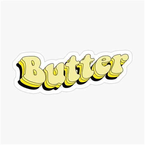 Butter Sticker by nicolebamberger | Support Artist on Redbubble