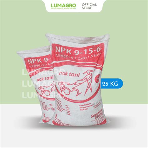 Jual Pupuk NPK 9 15 6 Pak Tani 25kg Nutrisi Majemuk Memperkuat Akar