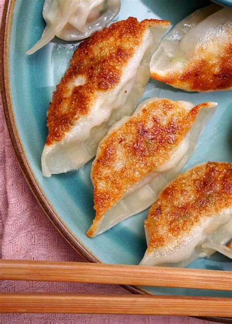 Gyoza Pan Fried Dumplings Khin S Kitchen Appetizer