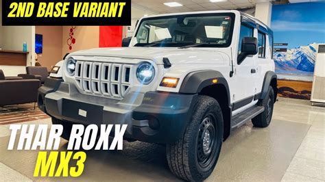mahindra thar roxx mx manaul variant review mahindra thar roxx