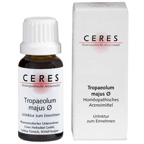 Ceres Tropaeolum Majus Urt Ml Pzn Flora Apotheke