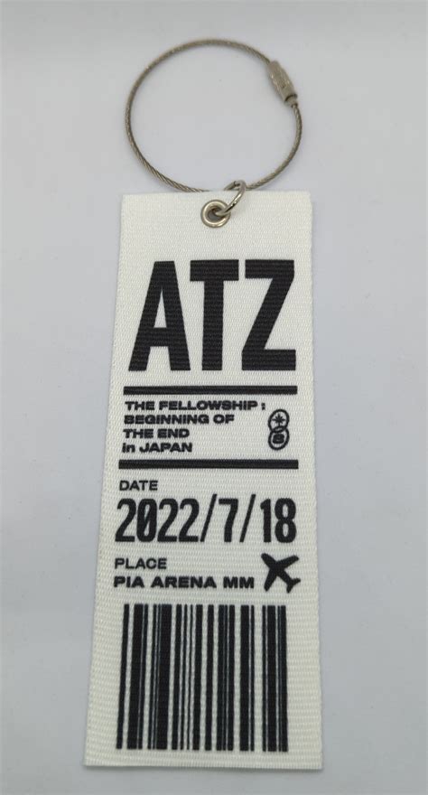 Ateez The Fellowship Beginning Of The End Luggage Tag Keychain