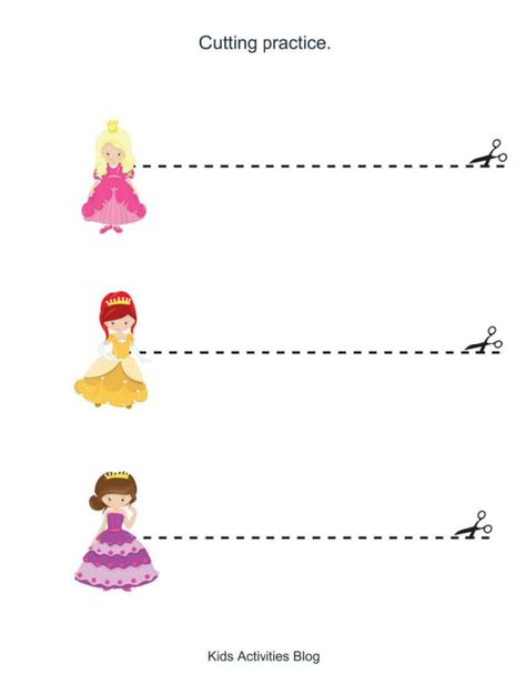 10 Pretty Printable Preschool Princess Worksheets