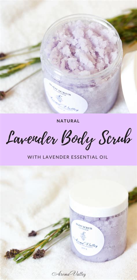 Natural Lavender Body Scrub With Lavender Essential Oil Is A Wonderful