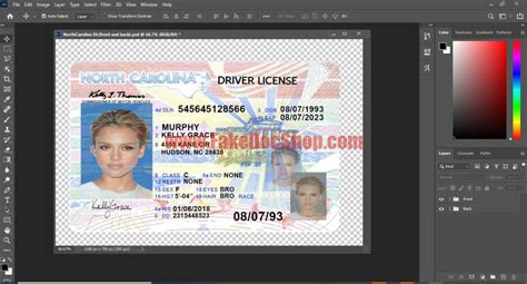 North Carolina Drivers License Psd Template Fakedocshop