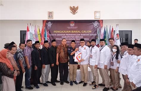 Berkas Lengkap Di KPU Gerindra Kabupaten Bekasi Optimis Raih 14 Kursi