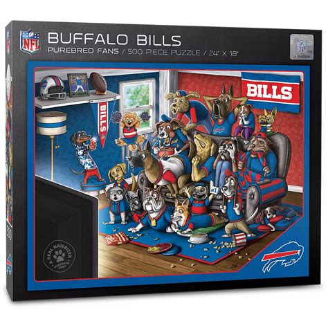 Youthefan Buffalo Bills Purebred Fans 500 Piece Puzzle Academy