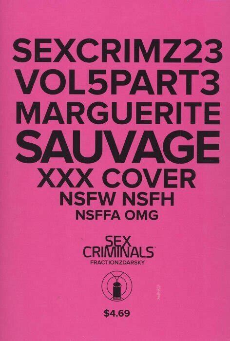 Sex Criminals 23 Marguerite Sauvage Polybagged Variant Image Comics