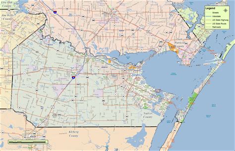 nueces county tx map - Skyline Publishing