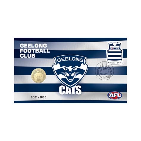 2024 AFL Geelong Postal Numismatic Cover PNC Postal Numismatic Covers