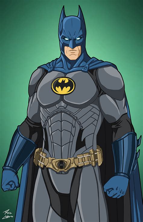 Batman Begins Gray And Blue By Phil Cho On Deviantart