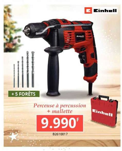 Promo Perceuse Percussion Mallette Einhell Chez Bricorama