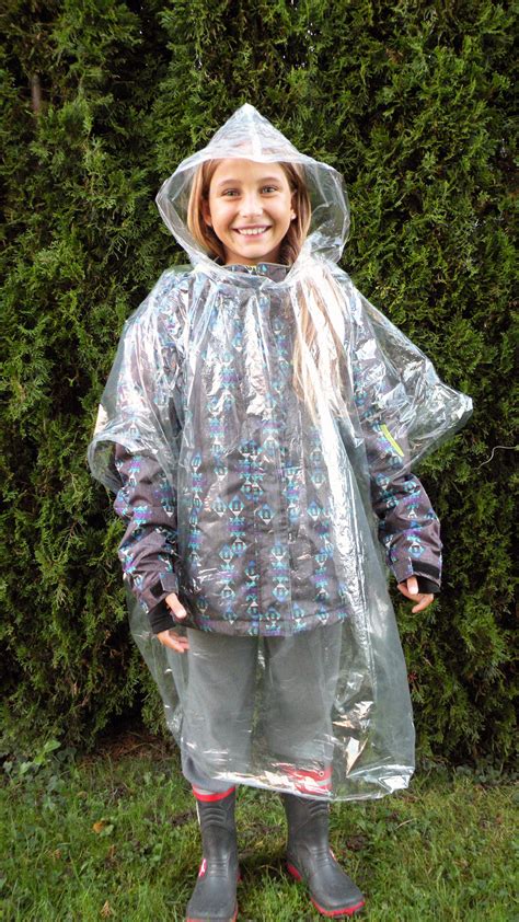 Rainwear Girl Vinyl Raincoat Rain Wear Rains Baby Car Seats