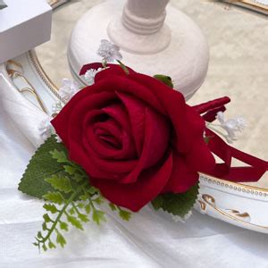 Amazon Cherishedmoments Red Rose Boutonniere For Men Wedding Set