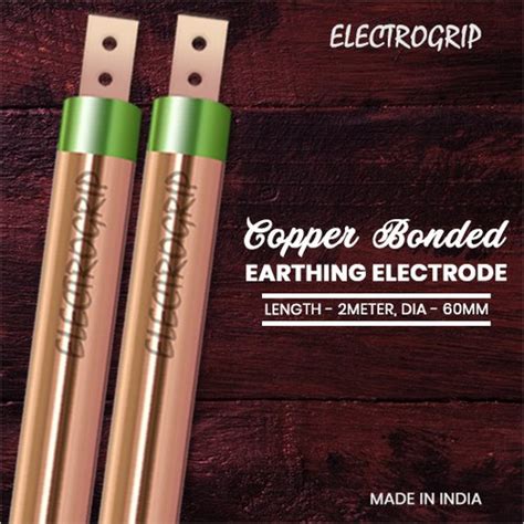 Electrogrip Mm Meter Copper Bonded Earthing Electrode At