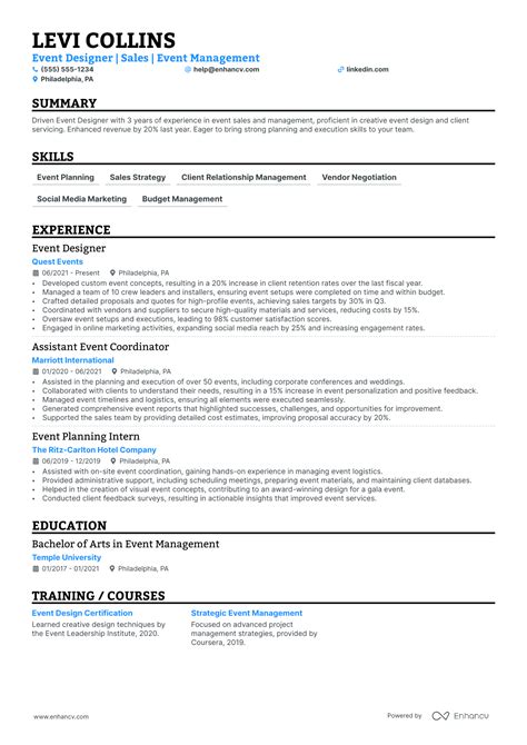 16 Successful Event Planner Resume Examples And Writing Tips For 2024