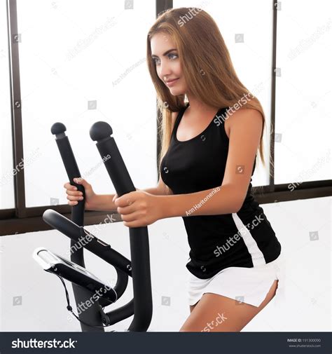 Sexy Slim Fit Blonde Woman Training Stock Photo Shutterstock