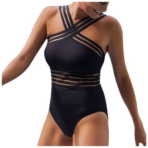 Buy Women Sexy One Piece Perspective Bikini Push Up Pad Swimwear