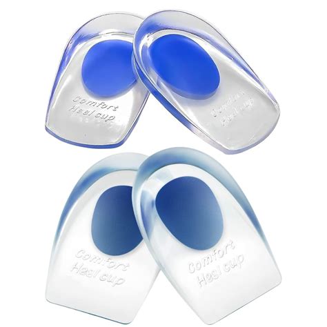 Palmilha De Silicone Para O Calcanhar - Kit 2 Pares Palmilha Calcanheira De Gel Silicone Ortopédica Protetor De ...
