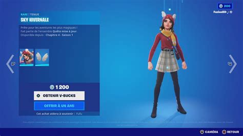 Nouveau Skin Sky Hivernale Boutique Fortnite Du D Cembre