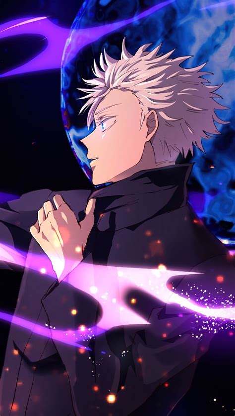 Satoru Gojo Hollow Purple From Jujutsu Kaisen Anime Wallpaper 4k Hd Id