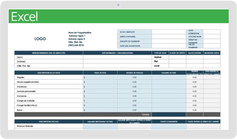 Modèles Gratuits De Fiches De Paie Smartsheet