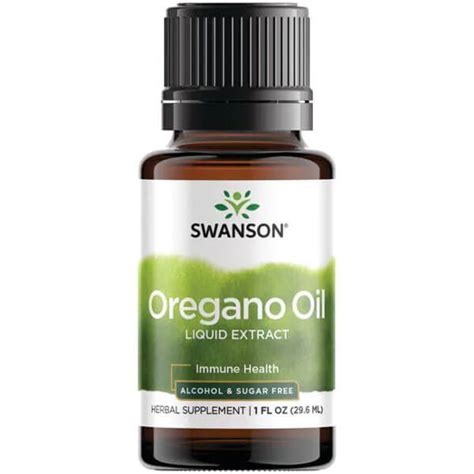 Swanson Oregano Oil Liquid Extract 13 Mg 29 6 Ml