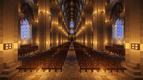 Minecraft Cathedral Interior