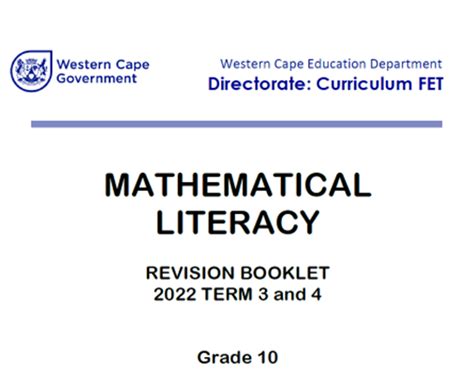 Gr 10 Revision T 3 4 WCED EPortal