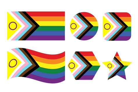 New Progress Pride Flag The Progress Pride Flag Is Getting An Intersex 3064411 Vector Art At