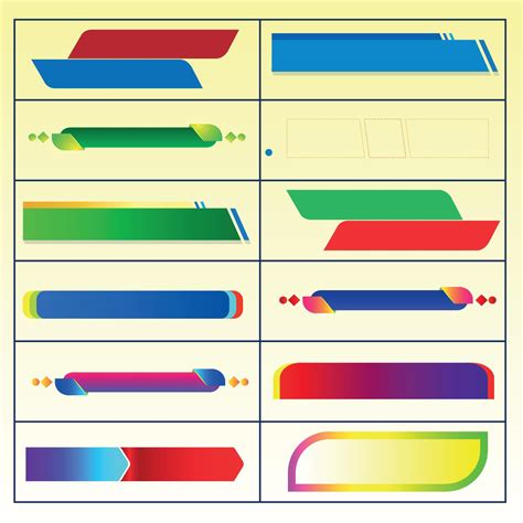 collection  abstract infographic banners colorful abstract banners