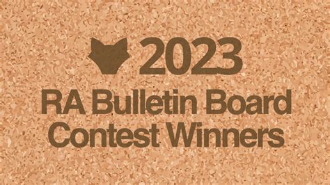 Announcing The 2023 Roompact Bulletin Board Contest Winners Roompact