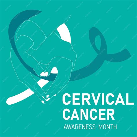 Premium Vector Cervical Cancer Awareness Month Poster