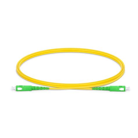 Fiber Patch Cable Sc To Sc Apc Single Mode Simplex Shop Fiber