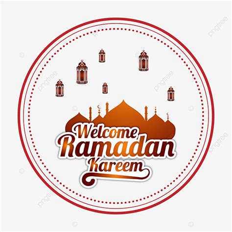 Ramadan Badge Vector Design Images Radial Badge Welcome Ramadan