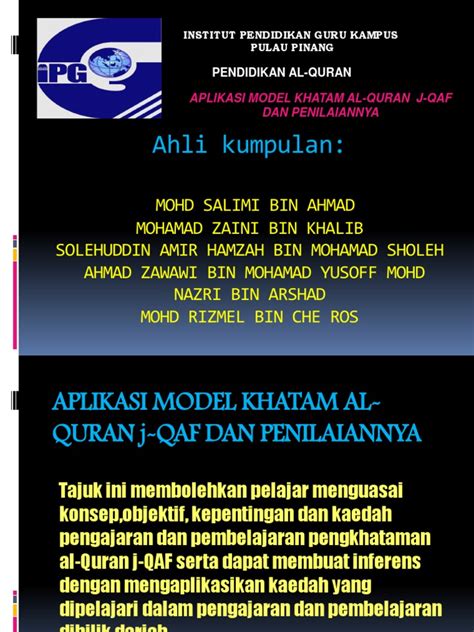 PDF Aplikasi Model Khatam Al Quran J Qaf Dan Penilaiannya DOKUMEN TIPS