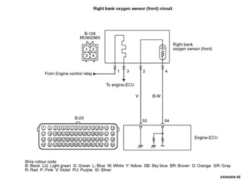 Code No P Right Bank Oxygen Sensor Front Circuit Slow Response