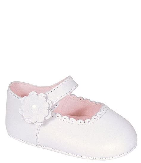 Baby Deer Girls Emma Scalloped Mary Jane Crib Shoes Infant Dillards