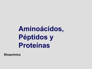 Amino Cidos P Ptidos Y Prote Nas I Per Ppt