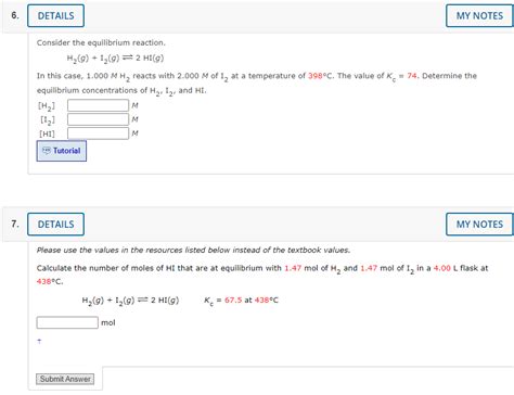 Solved Consider The Equilibrium Reaction H2gi2g⇌2hig