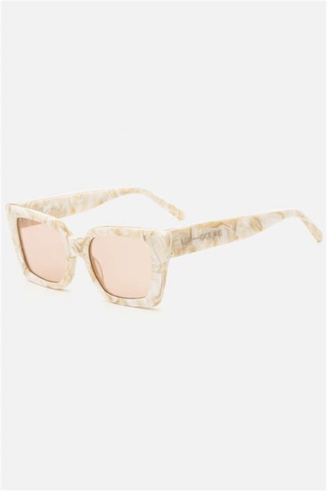 Lu Goldie Lucia Sunglasses White Onyx For Less Get Free Delivery