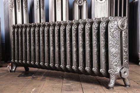 Beeston Double Column Decorated Cast Iron Radiator In Polish Salvage