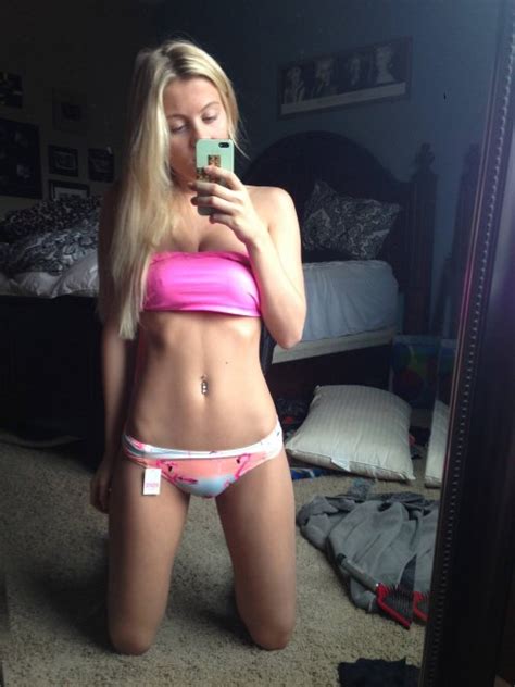 Clothing Bikini Pink Selfie Blond Porn Pic