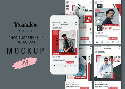 Instagram ad banner on Behance