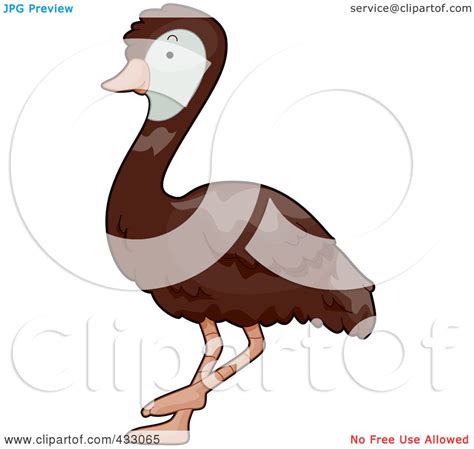 Royalty Free Rf Clipart Illustration Of A Cute Baby Emu By Bnp Design